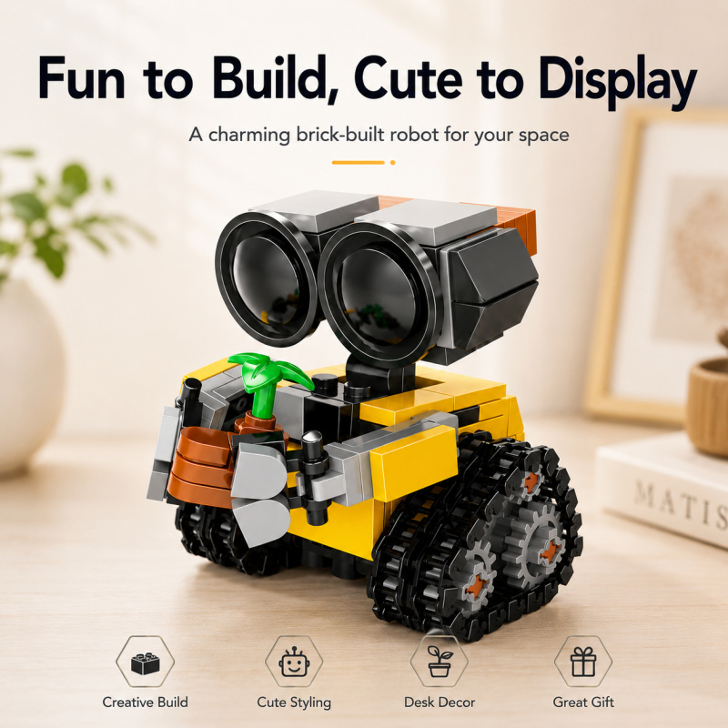 Building Blocks - Mini Robot Building Blocks Set, Cute