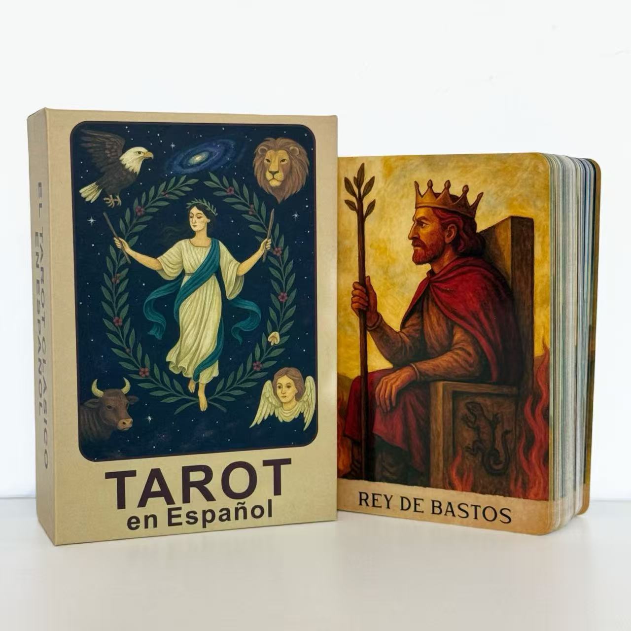 Tarot Cards Deck With Guidebook - Spanish Tarot Deck, Classic Tarot Cards