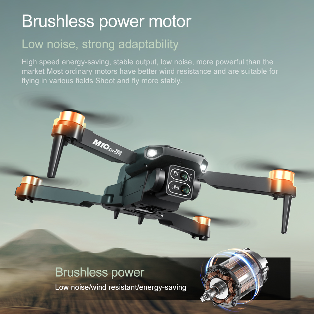 Original Drone M10 4K 5G HD Du - Fpv Brushless Rc Drone 4K ulasan dan harga