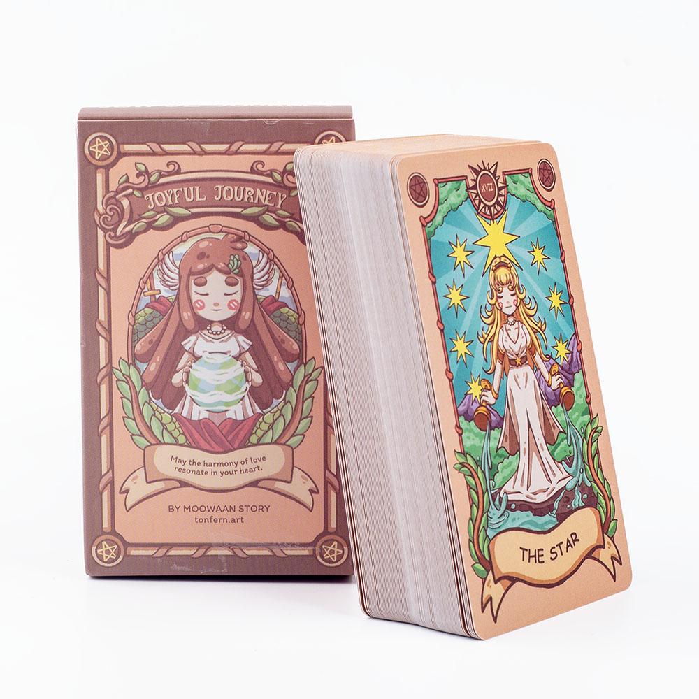 10.3X6cm Joyful Journey Tarot  - Tarot Cards Deck With Guidebook ulasan dan harga