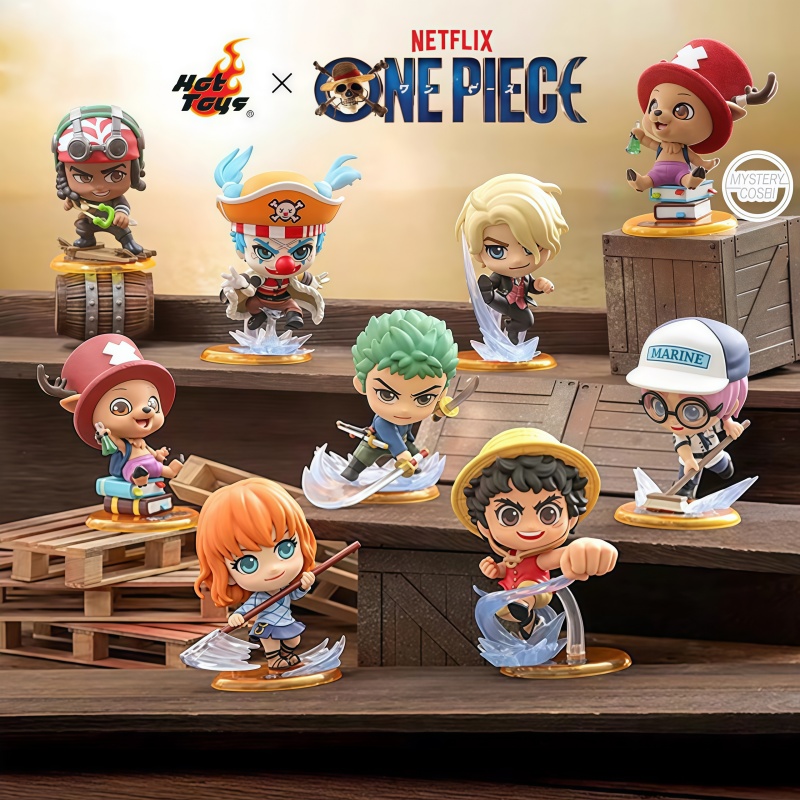 New Hot Toys One Piece Cosbi B - Anime Action Figure Blind Box ulasan dan harga