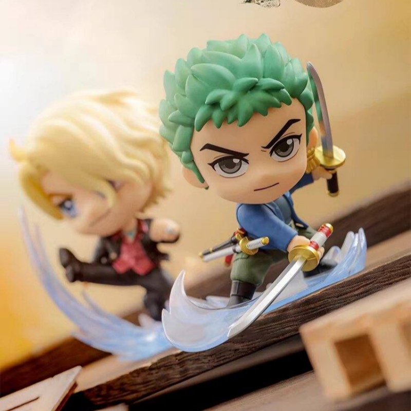 New Hot Toys One Piece Cosbi B - Anime Action Figure Blind Box ulasan dan harga