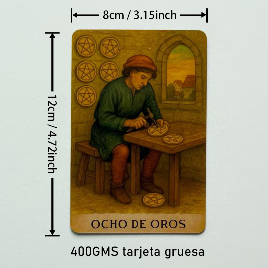 Spanish Tarot Deck, Classic Ta - Tarot Cards Deck With Guidebook ulasan dan harga