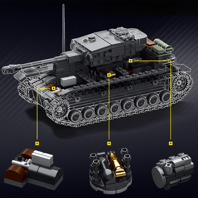 Military 1/35 Scale Panzerkamp - Lego Compatible Military Tank ulasan dan harga