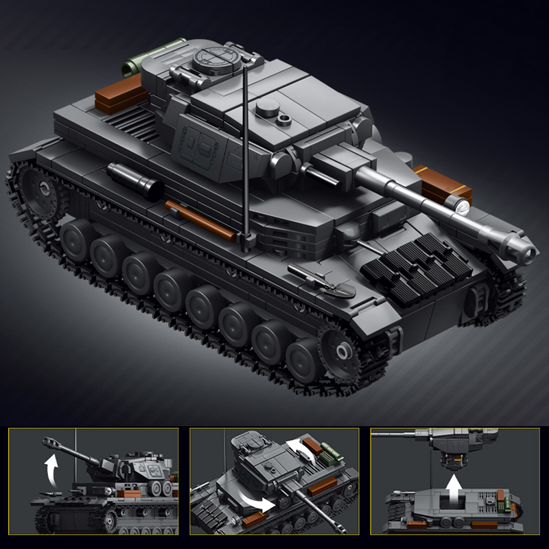 Military 1/35 Scale Panzerkamp - Lego Compatible Military Tank ulasan dan harga
