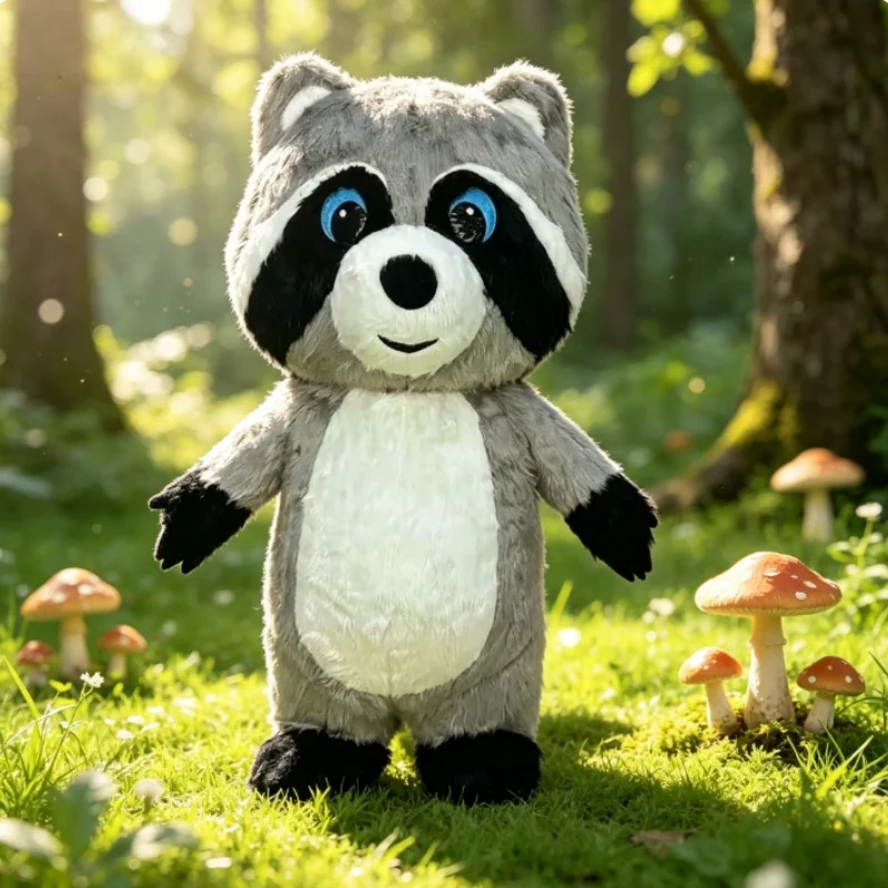 Grey Plush Inflatable Raccoon  - Dolls ulasan dan harga
